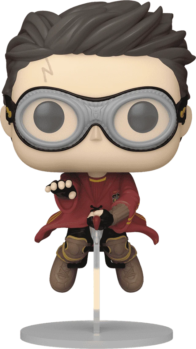 Harry Potter sur son Nimbus 2000